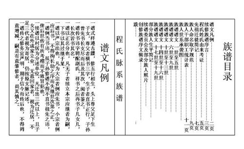 家谱的目录一般是怎样的？具有哪些的特点？